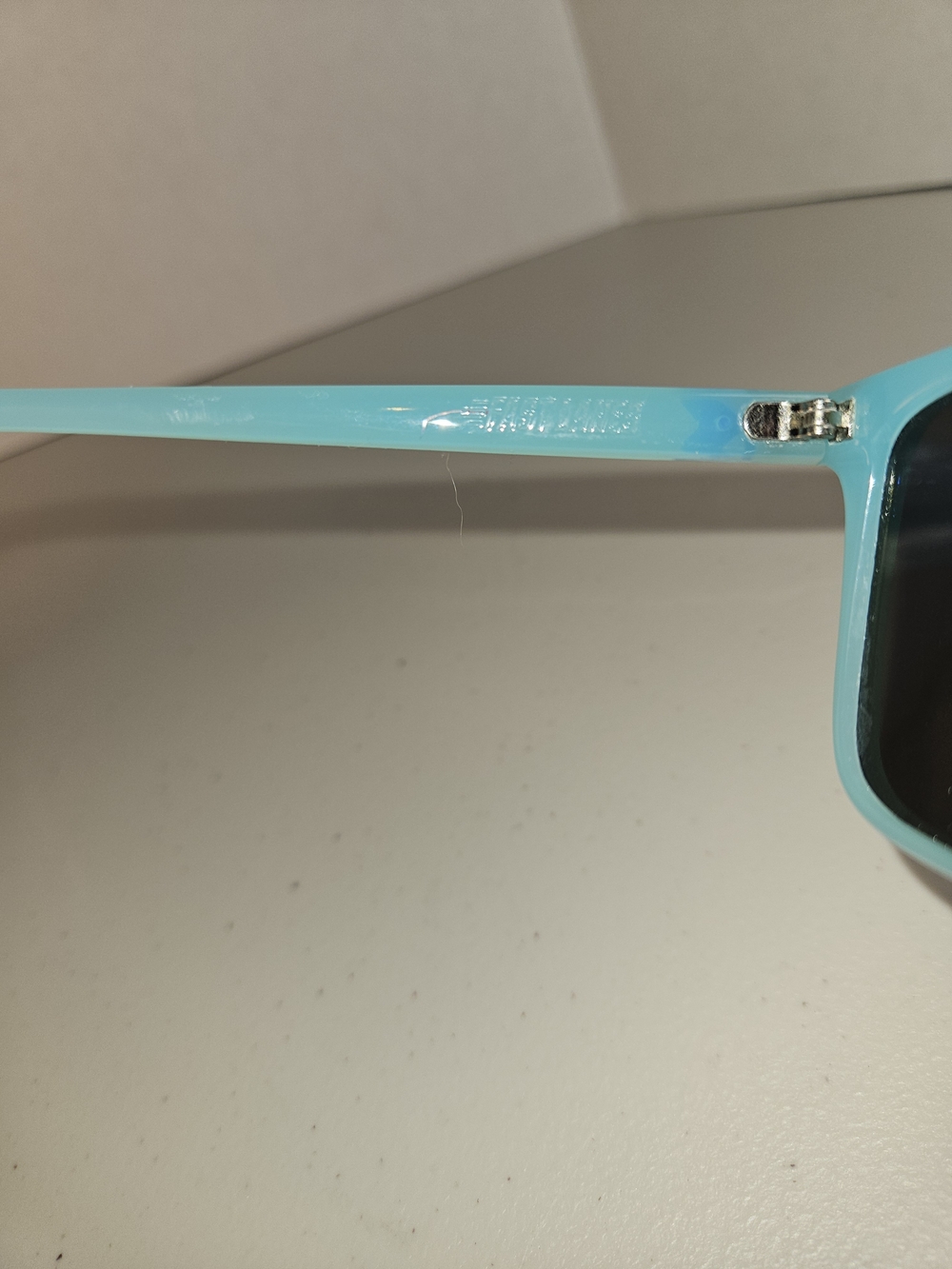 Knockaround Men's Teal Frame Sunglasses with Blue Mirrored Lenses - Picture 6 of 11